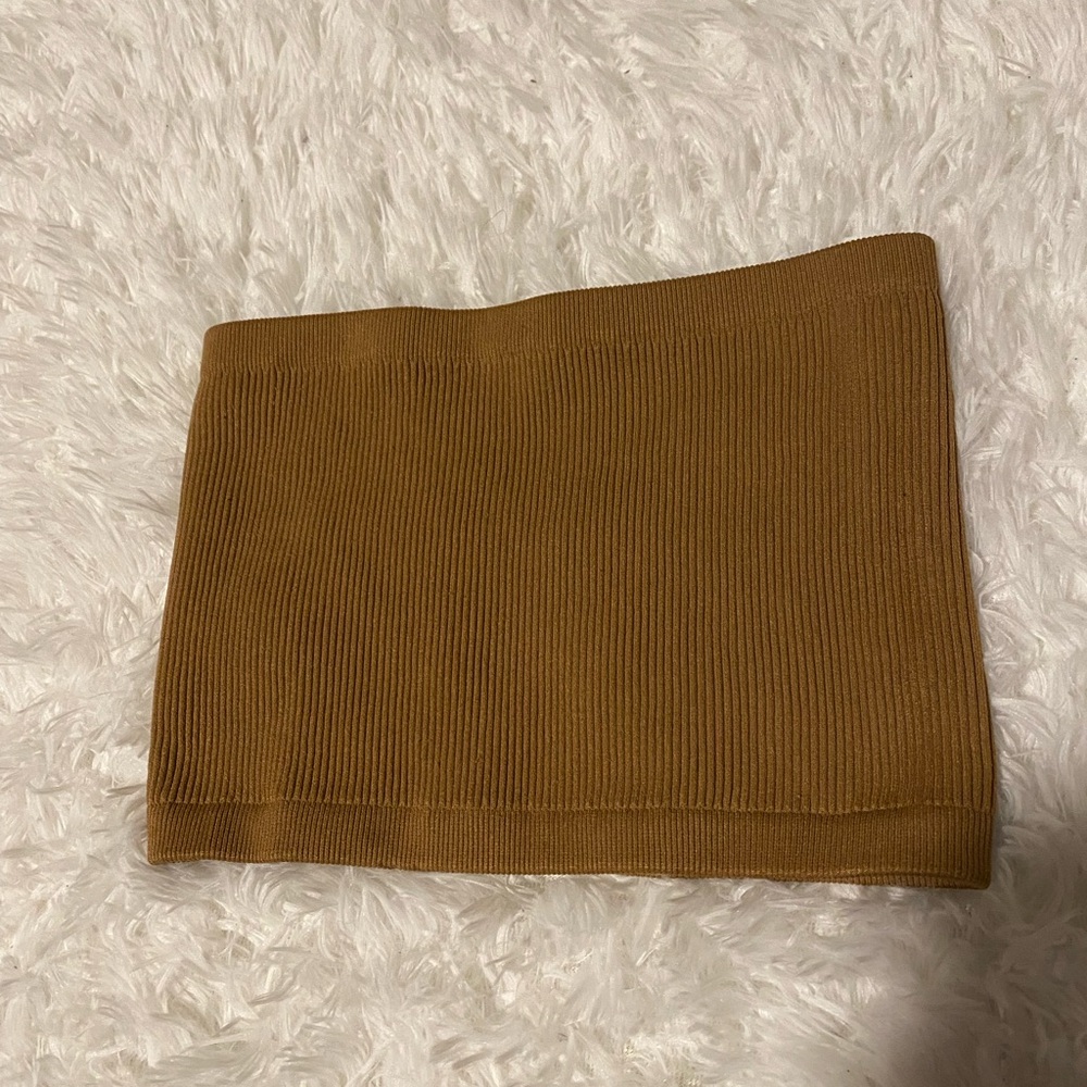 Cotton On Tan Ribbed Tube Top